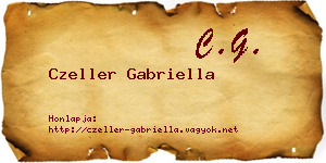 Czeller Gabriella névjegykártya